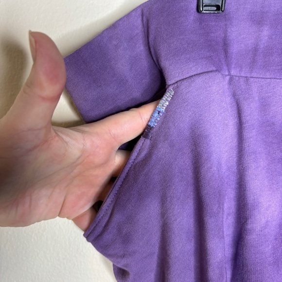 Weekends By Chicos Tie Dye Lounge Pants Purple Size 3 - Picture 6 of 8